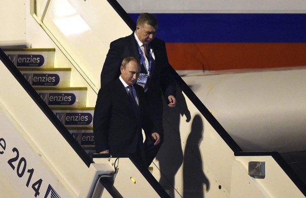 Putin llega a Australia para el G20 con la crisis de Ucrania de fondo