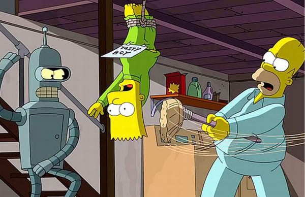 Publican un adelanto del crossover de 'The Simpsons' y 'Futurama'