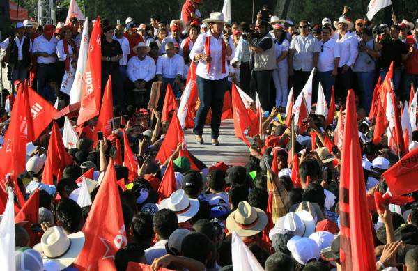 Xiomara Castro cierra su campaña en Olancho