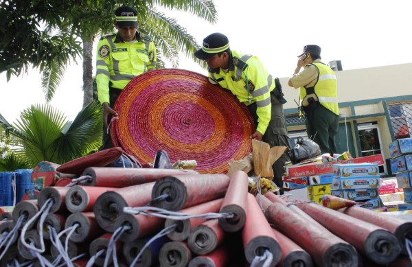 Decomisan cargamento de pólvora en San Pedro Sula