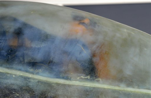 Lady Gaga llega 'incubada' en un capullo