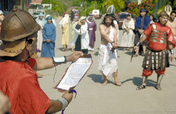 Reviven últimas horas de Jesús