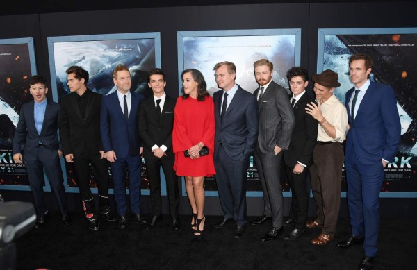 Cast and crew of Warner Bros. Pictures 'DUNKIRK' attend the Warner Bros. Pictures 'DUNKIRK' US premiere at AMC Loews Lincoln Square on July 18, 2017 in New York City. / AFP PHOTO / ANGELA WEISS