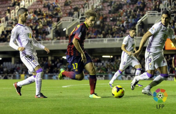 Jonathan Mejía sigue con su racha goleadora y le marca al Barça B