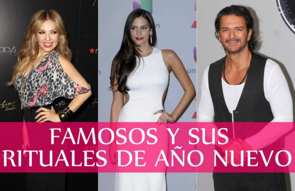 Famosos reciben con rituales el 2016