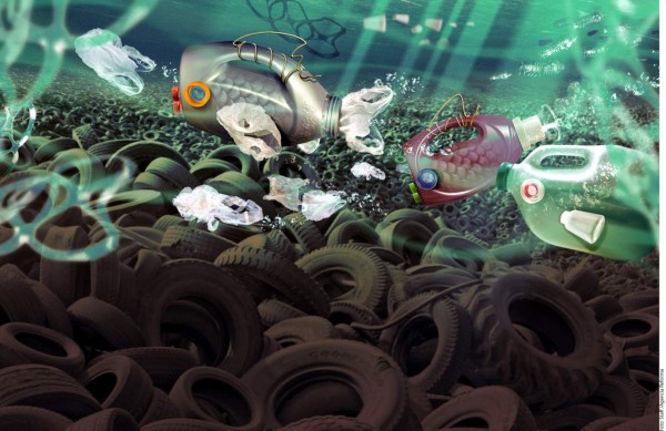 El plástico desplaza la vida marina