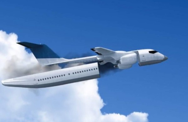 Un avión que se divide en dos, la solución a tragedias aéreas
