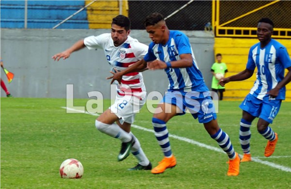 Sub-20 de Honduras golea a Estados Unidos en amistoso