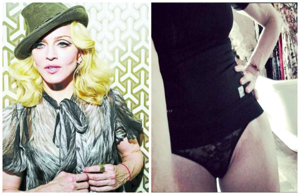 Madonna muestra su entrepierna en internet