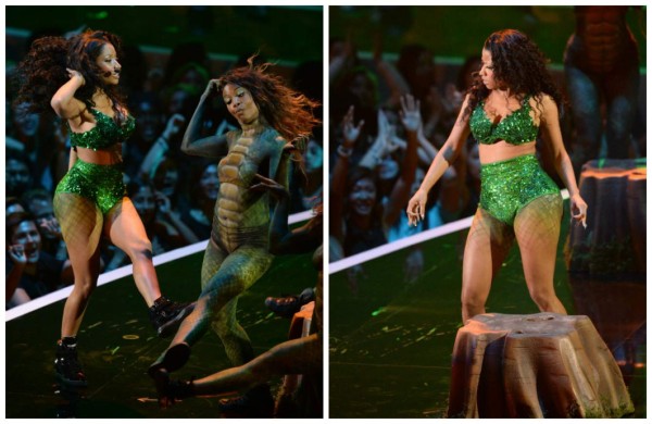 Nicki Minaj le puso fuego y sensualidad a los MTV