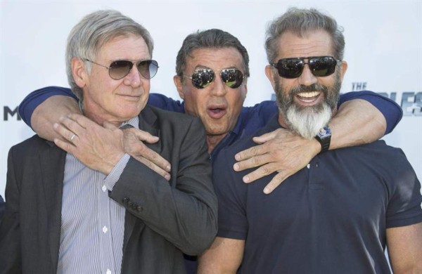 Harrison Ford, Stallone y Schwarzenegger, los 'pesos pesados' del cine