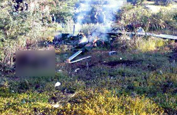 Criminales derriban helicóptero de la policía en México