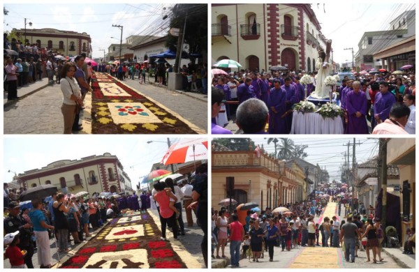 Hondureños acuden con fe a los vía crucis del Viernes Santo