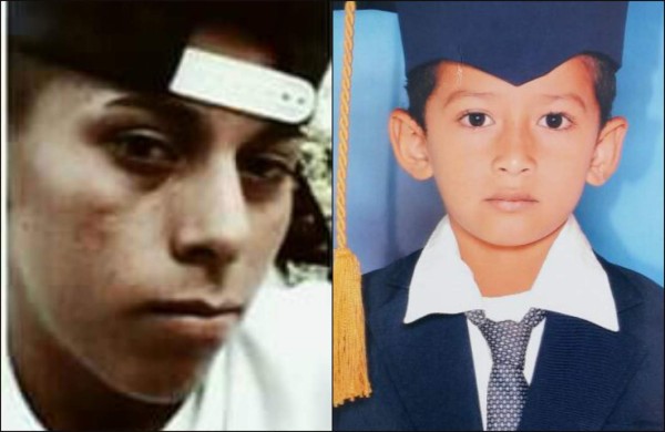 Julio César Rivera López (17) y Bayron Naún Sánchez Orellana (10) fueron atacados a balazos en la iglesia.