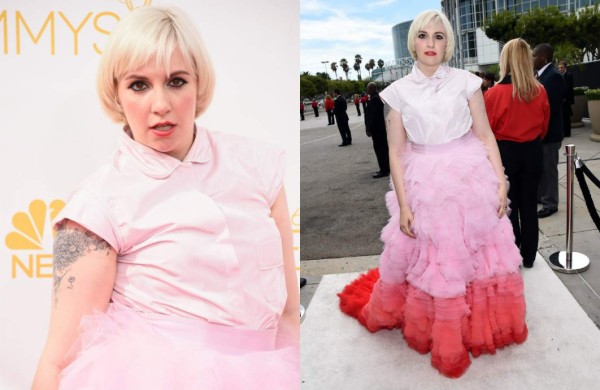 El vestido de Lena Dunham, ¿la primera tragedia de los Emmys?