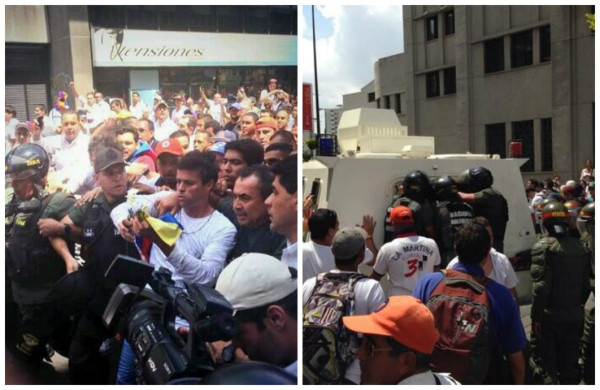 Venezuela: Leopoldo López está en el Palacio de Justicia de Caracas