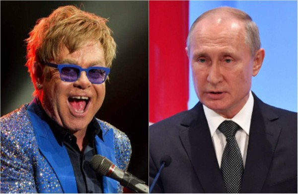 Putin dice que Elton John se equivoca respecto al trato a los LGBTI en Rusia
