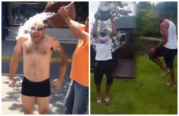 Hondureños se unen al reto de los cubetazos de agua fría