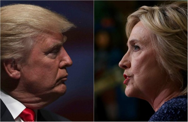 Elecciones EUA: Hillary 45%; Trump 43%