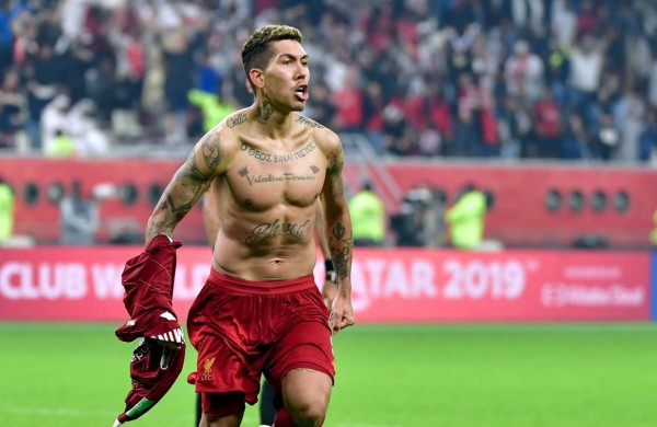 Roberto Firmino marcó el gol del Liverpool contra el Flamengo. Foto AFP