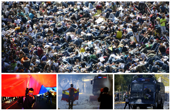 Los estudiantes que dictan ritmo de la protesta en Venezuela