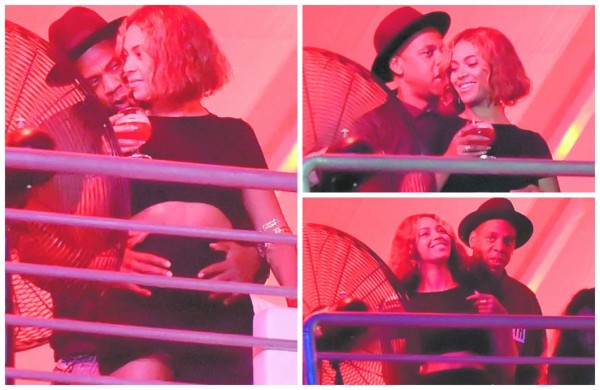 Beyoncé y Jay Z se dan amor en festival  