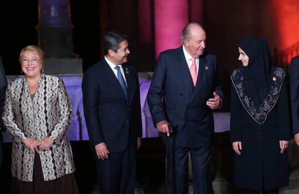 JOH y rey Juan Carlos en toma de posesión de Sebastián Piñera