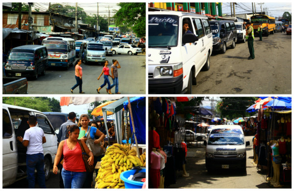 Caos en paradas de buses en el centro sampedrano