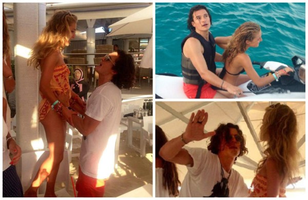 Orlando Bloom se divierte con modelo en Ibiza