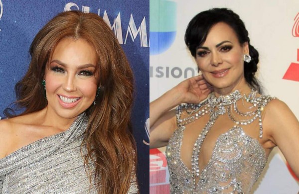 Thalía y Maribel Guardia festejan en bikini