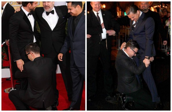 Golpean a Brad Pitt en estreno de filme 'Maléfica' 