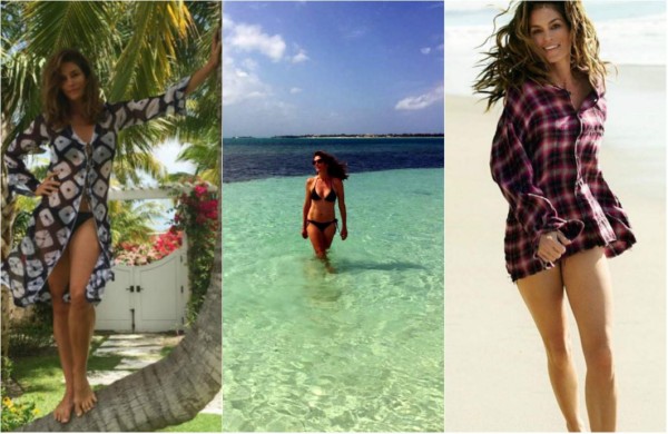 Cindy Crawford impacta en bikini a los 50 años