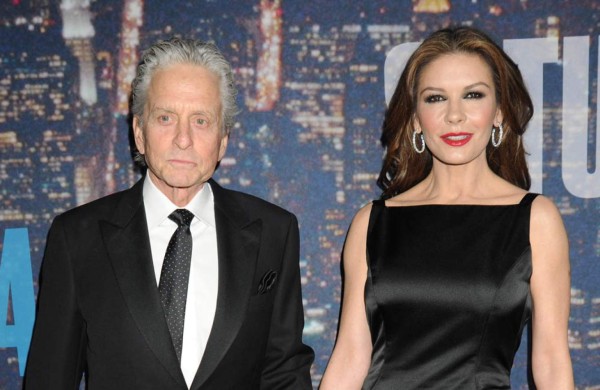 Michael Douglas es afortunado por Catherine Zeta-Jones