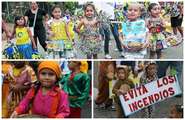 Pequeños se roban el show en su homenaje a la patria