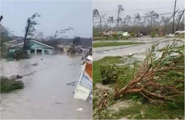Huracán Dorian: súplicas de ayuda en unas islas Bahamas inundadas
