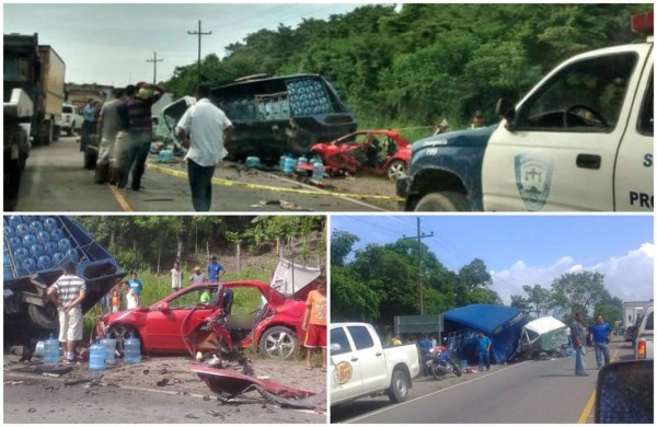 Seis muertos deja accidente vehicular en Honduras