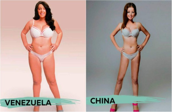 Photoshop: La 'mujer ideal' en 17 países