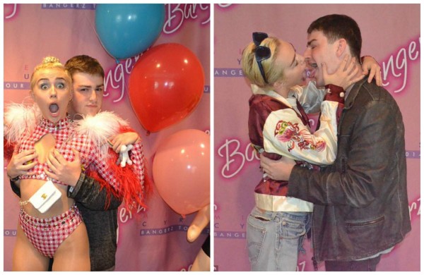 Miley Cyrus consiente a un fanático