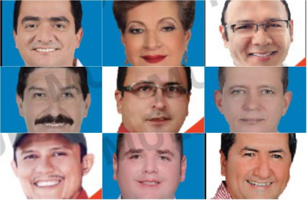 Candidatos a diputados que encabezan en Santa Bárbara