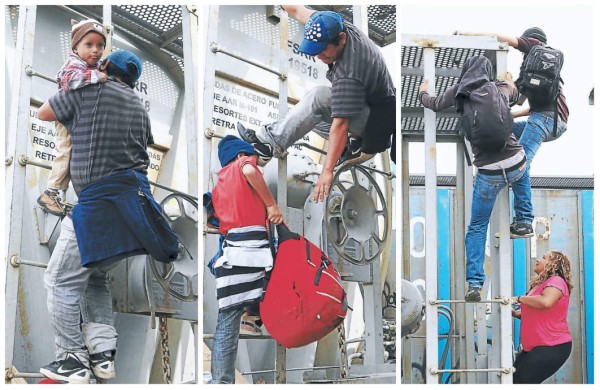 Así arriesgan padres hondureños a sus bebés al subirlos a la 'Bestia”