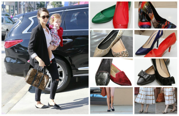 En punta con las zapatillas