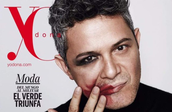 Alejandro Sanz se maquilla para luchar contra los malos tratos