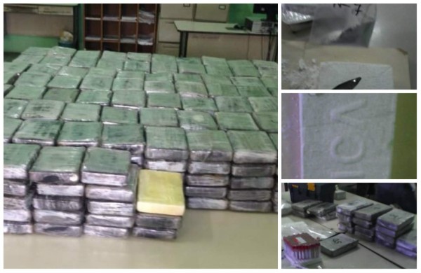 Incautan 378 kilos de cocaína en un cabezal en San Pedro Sula