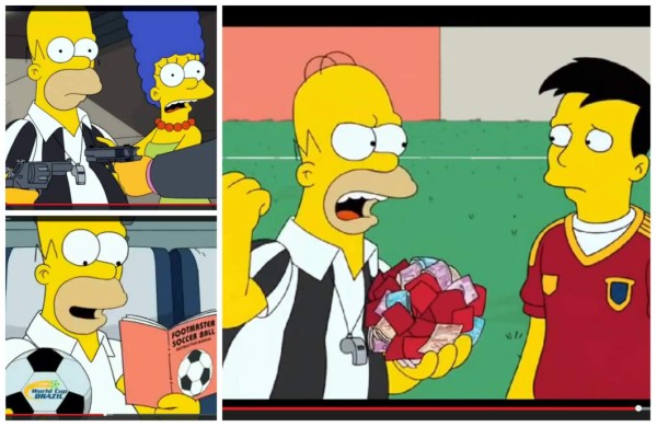 Los Simpsons van al Mundial de fútbol