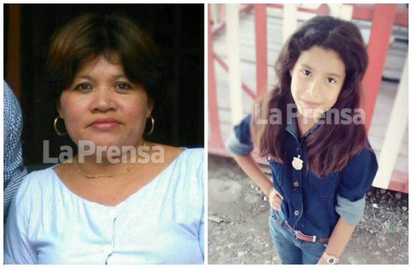 María Alicia Corea (43) y Génesis Alicia Corea Garrido (10) fueron embestidas por la volqueta.