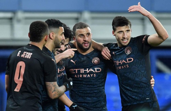 Manchester City va por todo: venció al Everton y clasificó a semifinales de la FA Cup