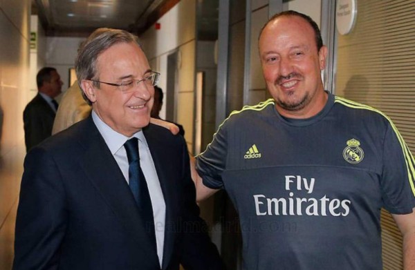 Florentino Pérez respalda a Benítez
