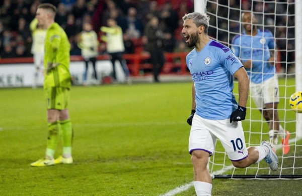 Sergio Agüero le da triunfo al Manchester City en su visita al Sheffield United