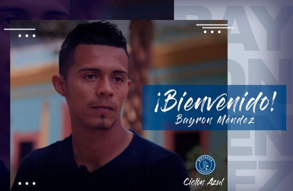 Motagua hace oficial el fichaje de Bayron Méndez