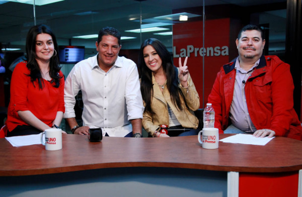 Maity Interiano, Fernando del Rincón y Fernando Fiore compartieron en LA PRENSA